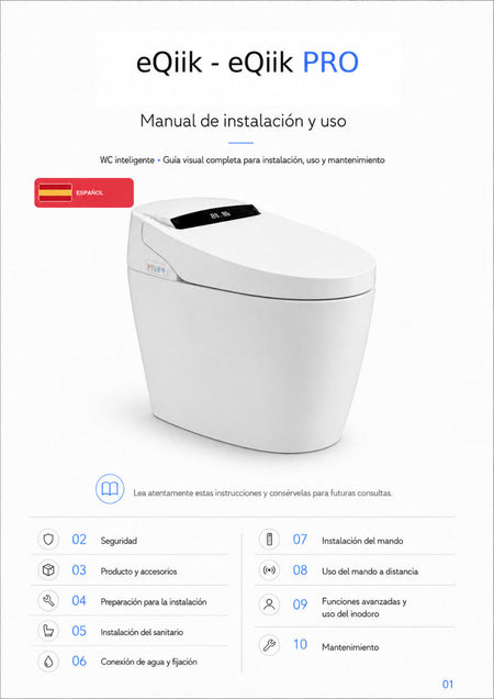 eQiik Pro manual – Cover and contents