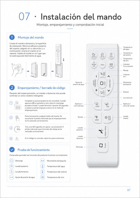 eQiik Pro manual – Installing the remote